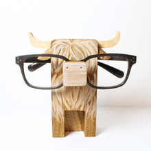 Load image into Gallery viewer, Highland Cow Eyeglass Stand