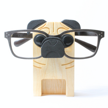 Load image into Gallery viewer, Pug Eyeglass Stand Ornament Gift Decor