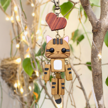 Load image into Gallery viewer, Tabby Cat Keychain Bag Charm Hanging Car Accessory