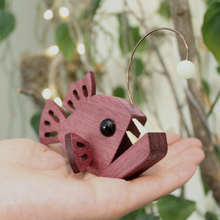 Load image into Gallery viewer, Glow in the dark anglerfish ornament home decor