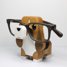 Load image into Gallery viewer, Basset hound eyeglass stand ornament gift home decor