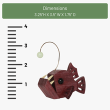 Load image into Gallery viewer, Anglerfish Glow-in-the-Dark Ornament
