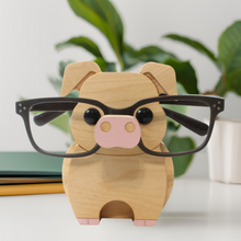 Load image into Gallery viewer, Pig Eyeglass Stand Ornament Home Office Desk Decor Farm Gift