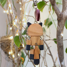 Load image into Gallery viewer, Fox keychain, bag charm, hanging car ornament gift