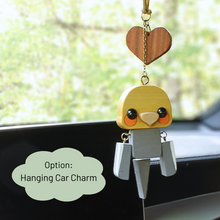 Load image into Gallery viewer, Cockatiel keychain, bag charm, hanging car ornament for rearview mirror