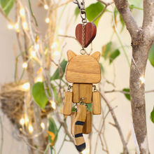 Load image into Gallery viewer, Tabby Cat Keychain Bag Charm Hanging Car Accessory