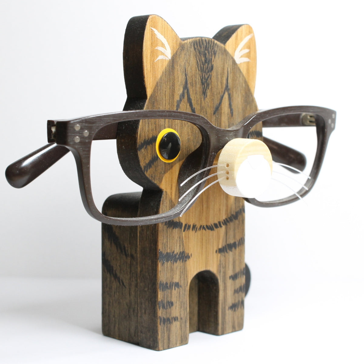 Custom Cat Eyeglass Stand / Holder – Rogue Bunny Woodworks