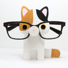 Load image into Gallery viewer, Calico Cat Eyeglass Stand