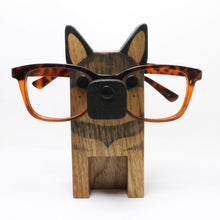Load image into Gallery viewer, German Shepherd Wearing Eyeglasses Stand / Glasses Holder