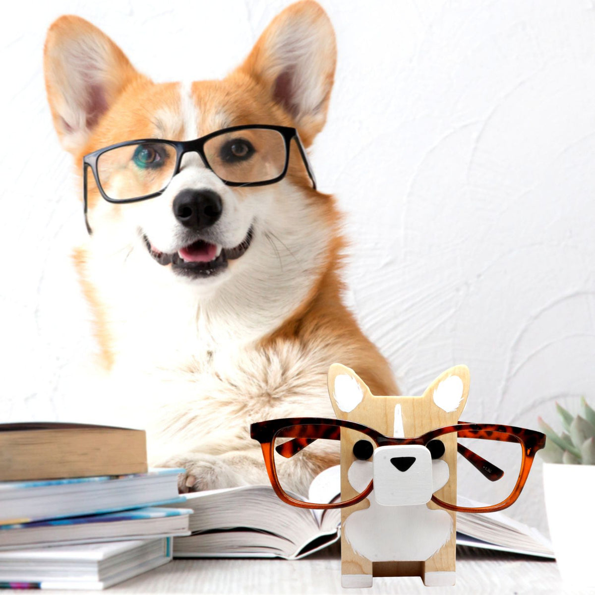 Handmade Glasses Stand Corgi – Voowow