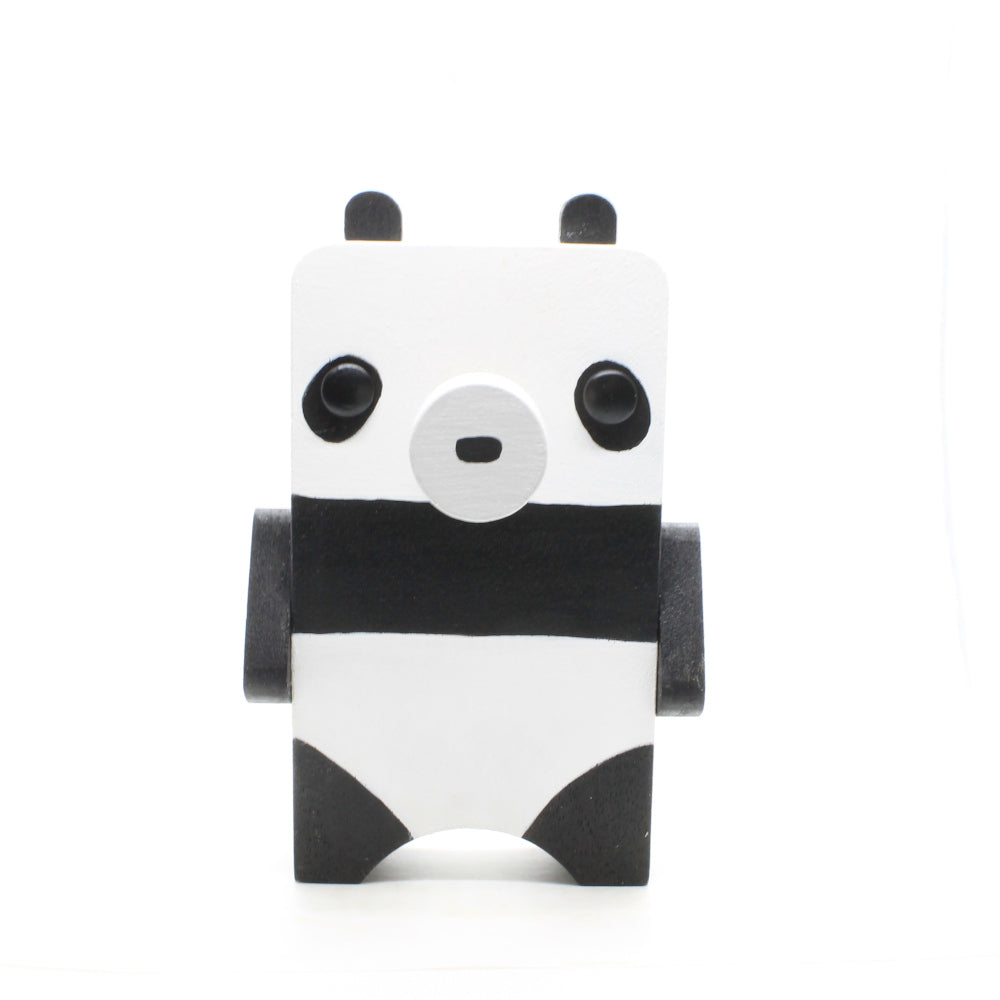 Panda Bear Wearing Eyeglasses Stand – Rogue Bunny Woodworks