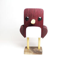 Load image into Gallery viewer, Purpleheart Wood Bird Eyeglass Stand / Glasses Holder