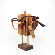 Load image into Gallery viewer, Rooster Chicken Wearing Eyeglasses Stand / Glasses Holder