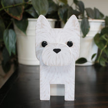 Load image into Gallery viewer, West Highland Terrier Dog Wearing Eyeglasses Stand / Westie Glasses Holder