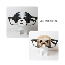 Load image into Gallery viewer, Shih Tzu Dog Wearing Eyeglasses Stand / Glasses Holder