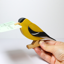 Load image into Gallery viewer, Goldfinch Card Holder | Bird Note Holder