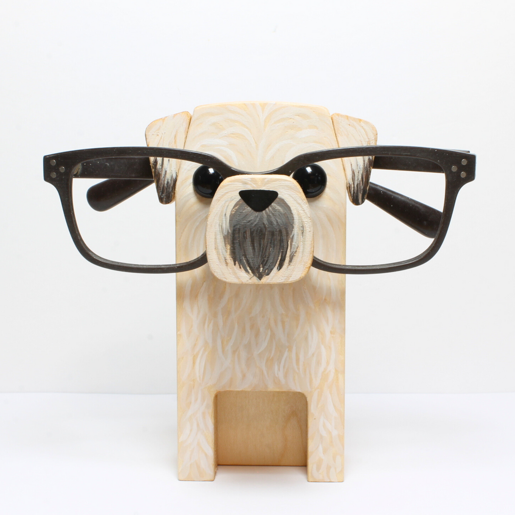 Wheaten Terrier Dog Eyeglass Stand Gift Ornament Home Decor Art