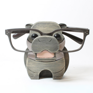 Hippopotamus Eyeglass Stand Moo Deng Pygmy Hippo Gift Decor Ornament