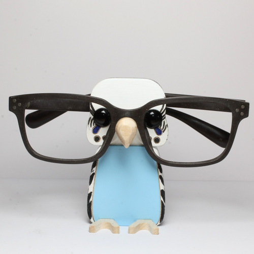 Budgie eyeglass stand ornament gift home decor