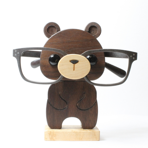 Bear Eyeglass Stand Cute Desk Accessories Office Decor