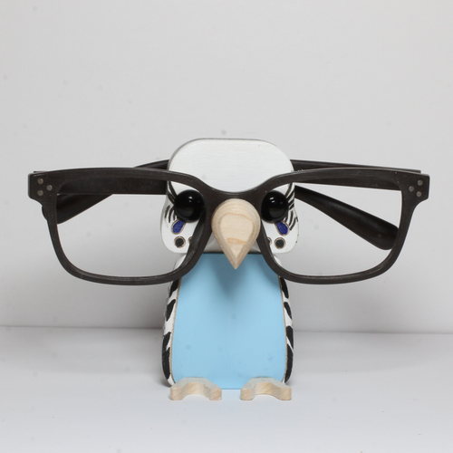 Budgie eyeglass stand ornament gift home decor