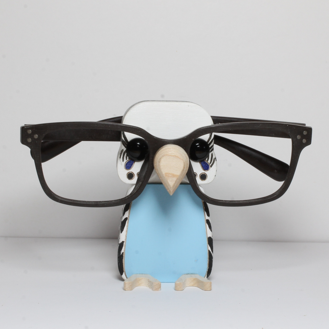 Budgie eyeglass stand ornament gift home decor