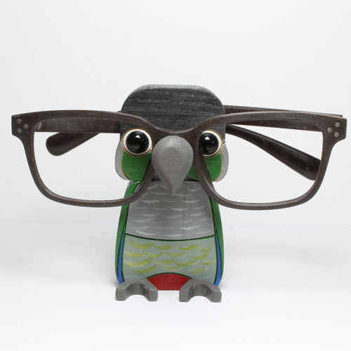 Green Cheek Conure eyeglass stand ornament gift home decor