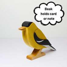 Load image into Gallery viewer, Goldfinch Card Holder | Bird Note Holder