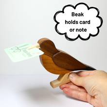 Load image into Gallery viewer, Robin Card Holder | Bird Note Holder