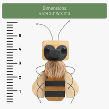 Load image into Gallery viewer, Honeybee Eyeglass Stand | Honey Bee Ornament | Beekeeper Beekeeping Gift