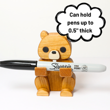 Load image into Gallery viewer, Beaver Pen Holder | Wood Desk Organizer