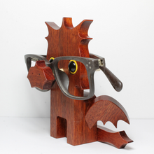 Load image into Gallery viewer, Red Dragon Eyeglass Stand / Glasses Holder