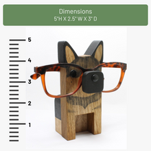 Load image into Gallery viewer, German Shepherd Eyeglass Stand Ornament Gift for German Shepherd Owner Memorial Gift