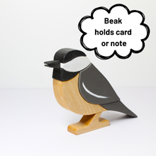 Load image into Gallery viewer, Chickadee Card Holder | Bird Note Holder