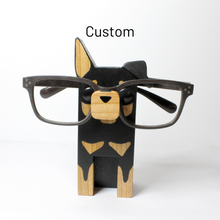 Load image into Gallery viewer, Doberman Wearing Eyeglasses Stand / Glasses Holder