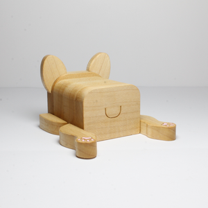 Wood French Bulldog Trinket Box