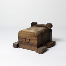 Load image into Gallery viewer, Wood Bear Trinket Box