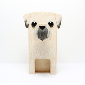 Wheaten Terrier Dog Eyeglass Stand Gift Ornament Home Decor Art - Front View