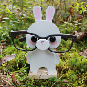 Kawaii Bunny Eyeglass Stand Desk Cute Accessories Office Decor