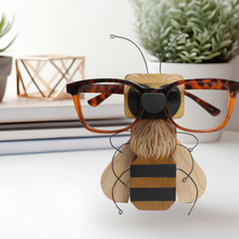 Load image into Gallery viewer, Honeybee Eyeglass Stand | Honey Bee Ornament | Beekeeper Beekeeping Gift