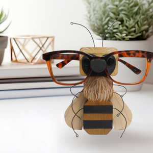 Honeybee Eyeglass Stand | Honey Bee Ornament | Beekeeper Beekeeping Gift