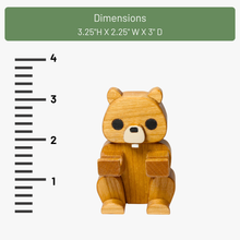 Load image into Gallery viewer, Beaver Pen Holder | Wood Desk Organizer