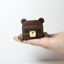 Load image into Gallery viewer, Wood Bear Trinket Box