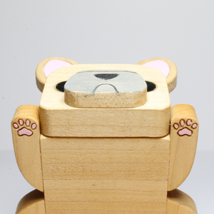 Wood frenchie dog trinket box, french bulldog jewelry box, cute office desk ornament accessory for storage and organization