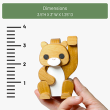 Load image into Gallery viewer, Red Squirrel Note Holder | Wooden Photo &amp; Card Holder with Magnet
