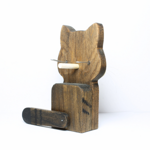Brown Tabby Cat Eyeglass Stand / Glasses Holder