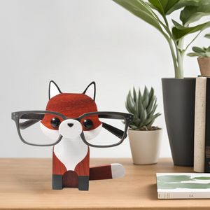 Fox Eyeglass Stand Gift Ornament Decor