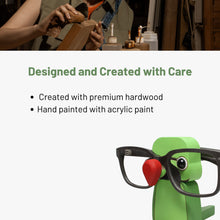 Load image into Gallery viewer, Indian Ringneck Parakeet Parrot eyeglass stand ornament gift decor