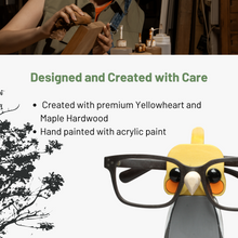 Load image into Gallery viewer, Cockatiel Eyeglass Stand Ornament Home Decor Gift