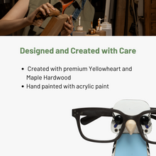 Load image into Gallery viewer, Budgie eyeglass stand ornament gift home decor